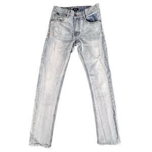 RVCA Daggers Fit Distressed Jeans Women's 28 Light Blue‎ Slim Straight Leg Pants